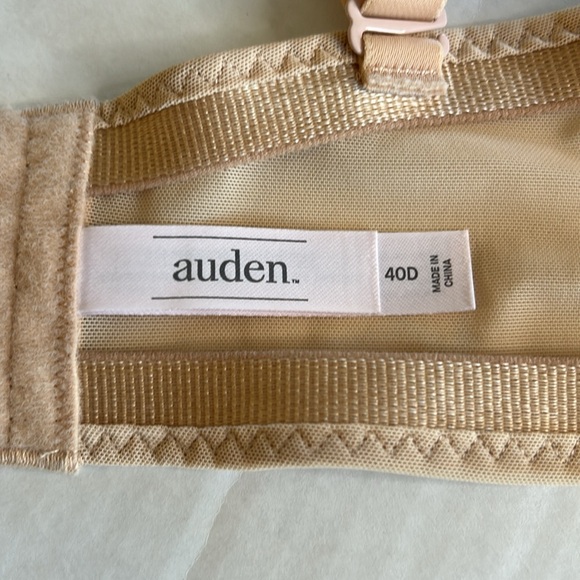 3/$25 Auden Lightly Lined Strap/Strapless Underwire Tan Bra. Size 40D - Picture 4 of 7